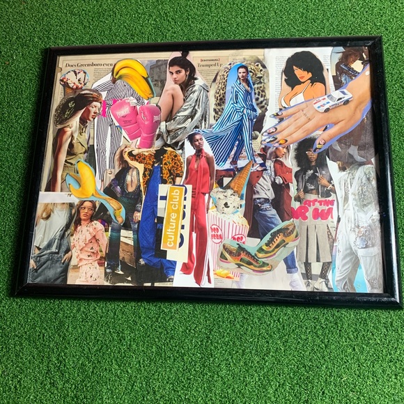 Fashion Mixed Media Collage Art Frame - Picture 4 of 8